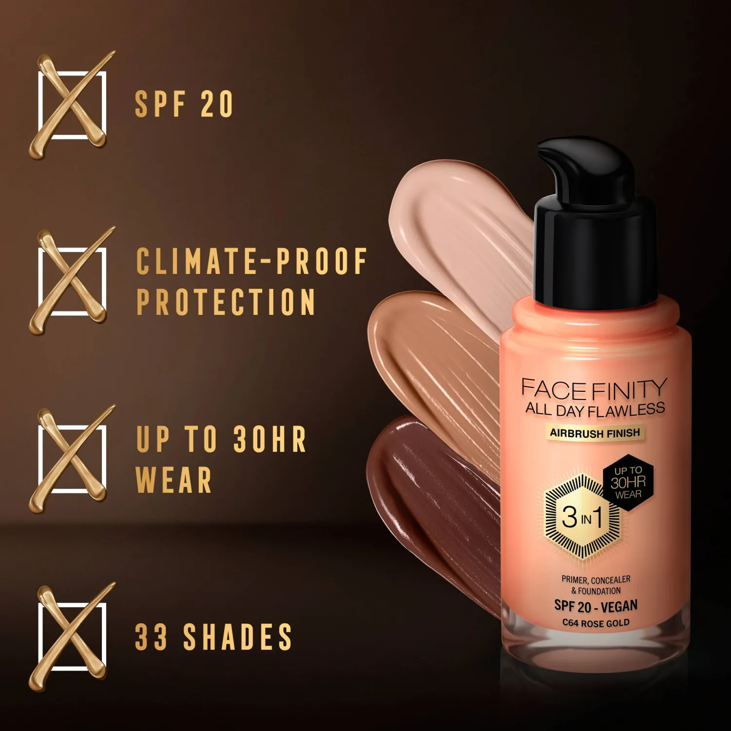 Max Factor All Day Flawless 3In1 Foundation