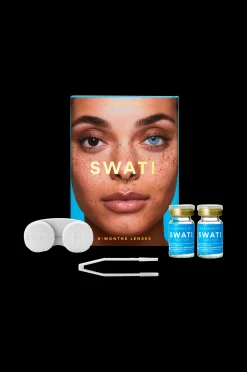 SWATI Cosmetics Aquamarine 6-Manaders Kosmetiska Linser