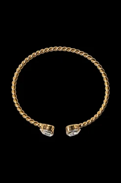 Dam Caroline Svedbom Armband Valentina Bracelet Gold Crystal