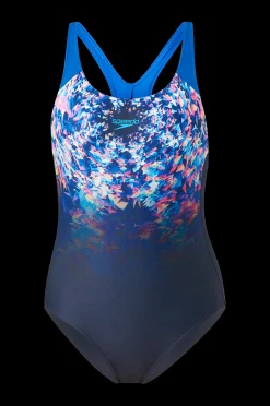 Speedo Baddrakt Girls Digital Placement Splashback Hot