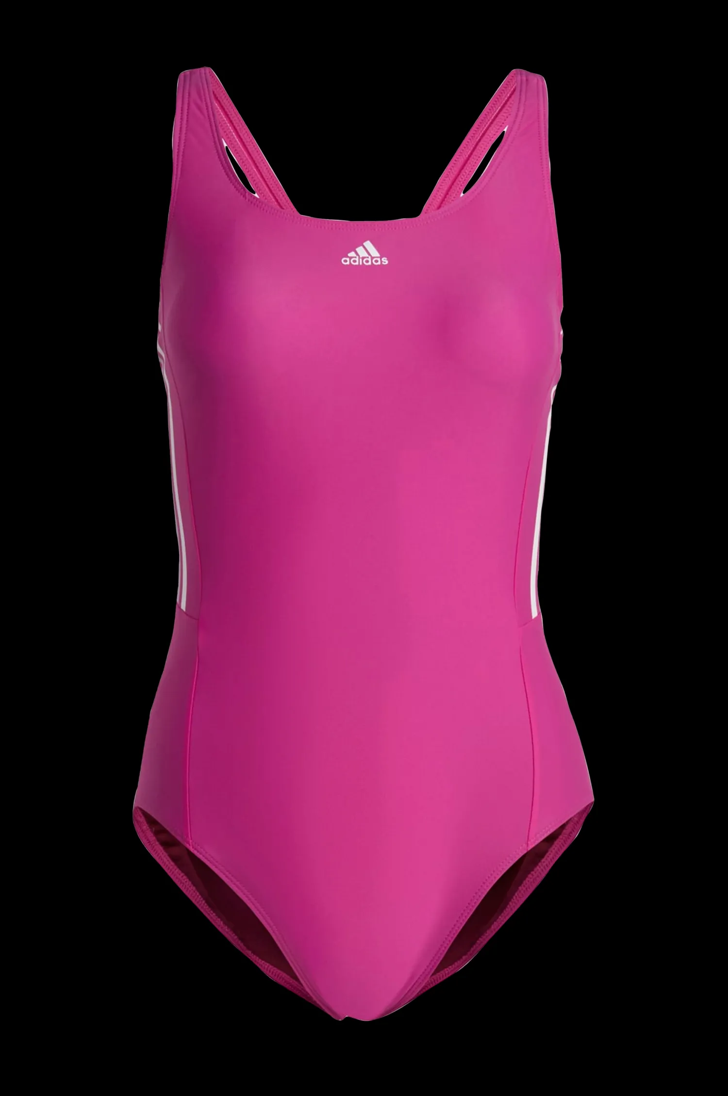 Dam adidas Sport Performance Baddrakt Mid 3-Stripes Swimsuit