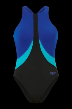 Dam Speedo Baddrakt Womens Colourblock Highneck Crossback