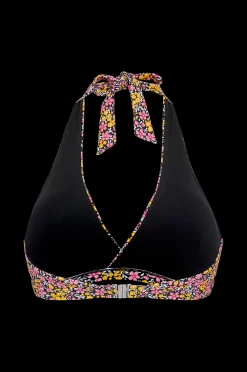 Dam Abecita Bikini-Bh Maui Halterneck Bikini Bra Black Printed