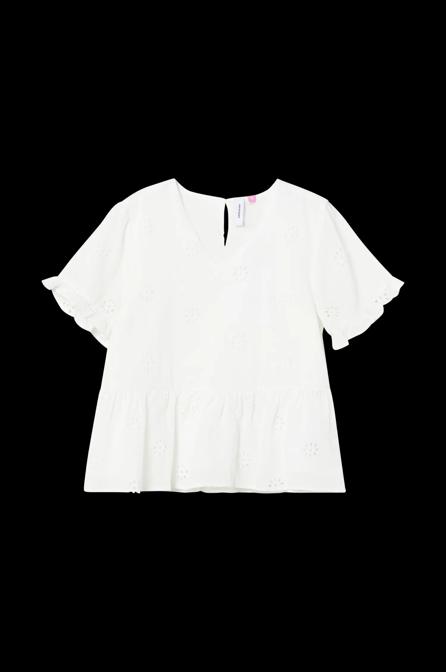Vero Moda Blus Vmmaja Ss Broderie Top Wvn Girl Best