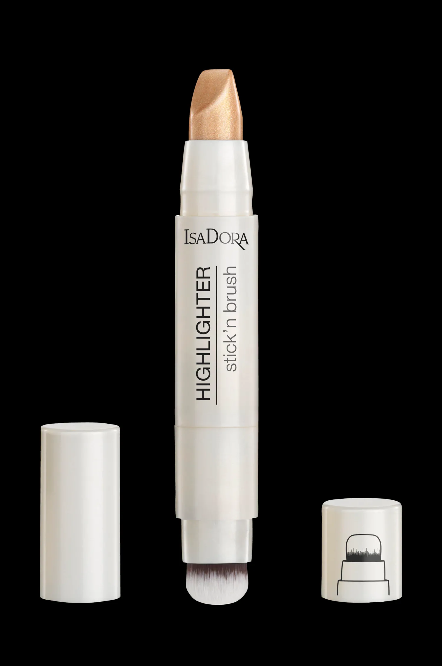 IsaDora Highlighter Stick'N Brush 3,6 G