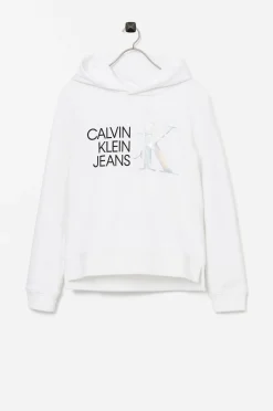Calvin Klein Huvtroja Hybrid Logo Hoodie Cheap