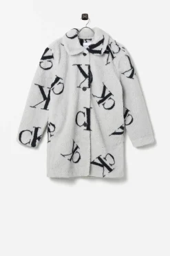 Calvin Klein Jacka Monogram Aop Teddy Coat Outlet