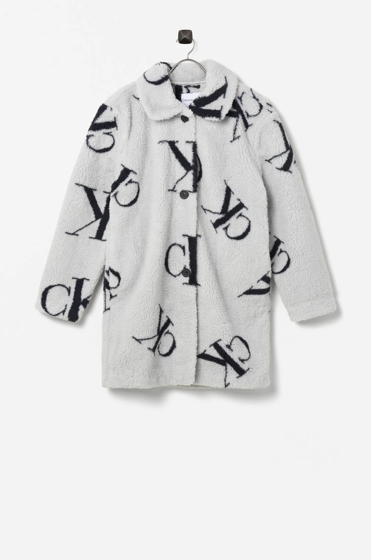 Calvin Klein Jacka Monogram Aop Teddy Coat Outlet