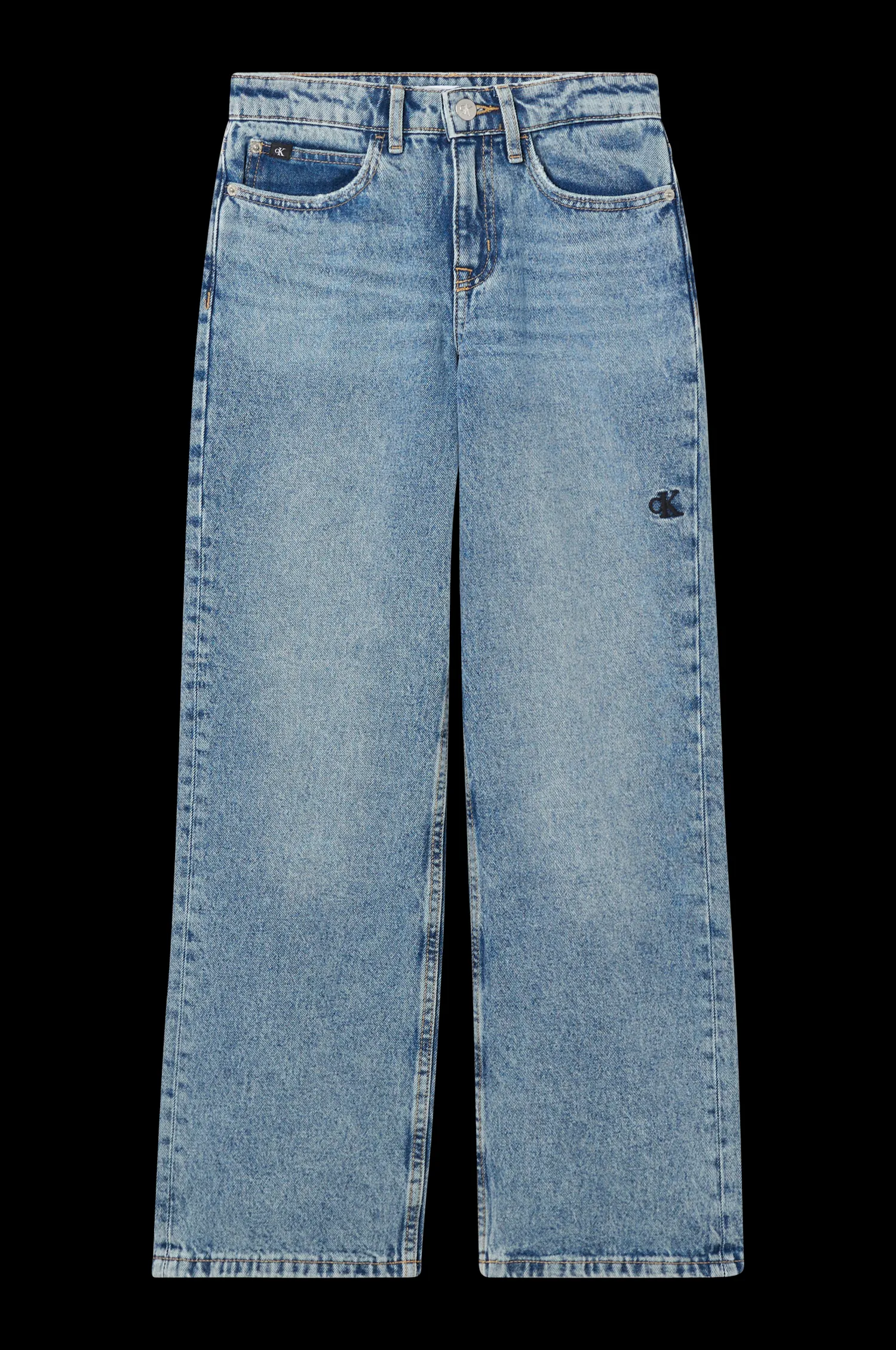 Calvin Klein Jeans Wide Leg Hr Light Auth Blue Sale