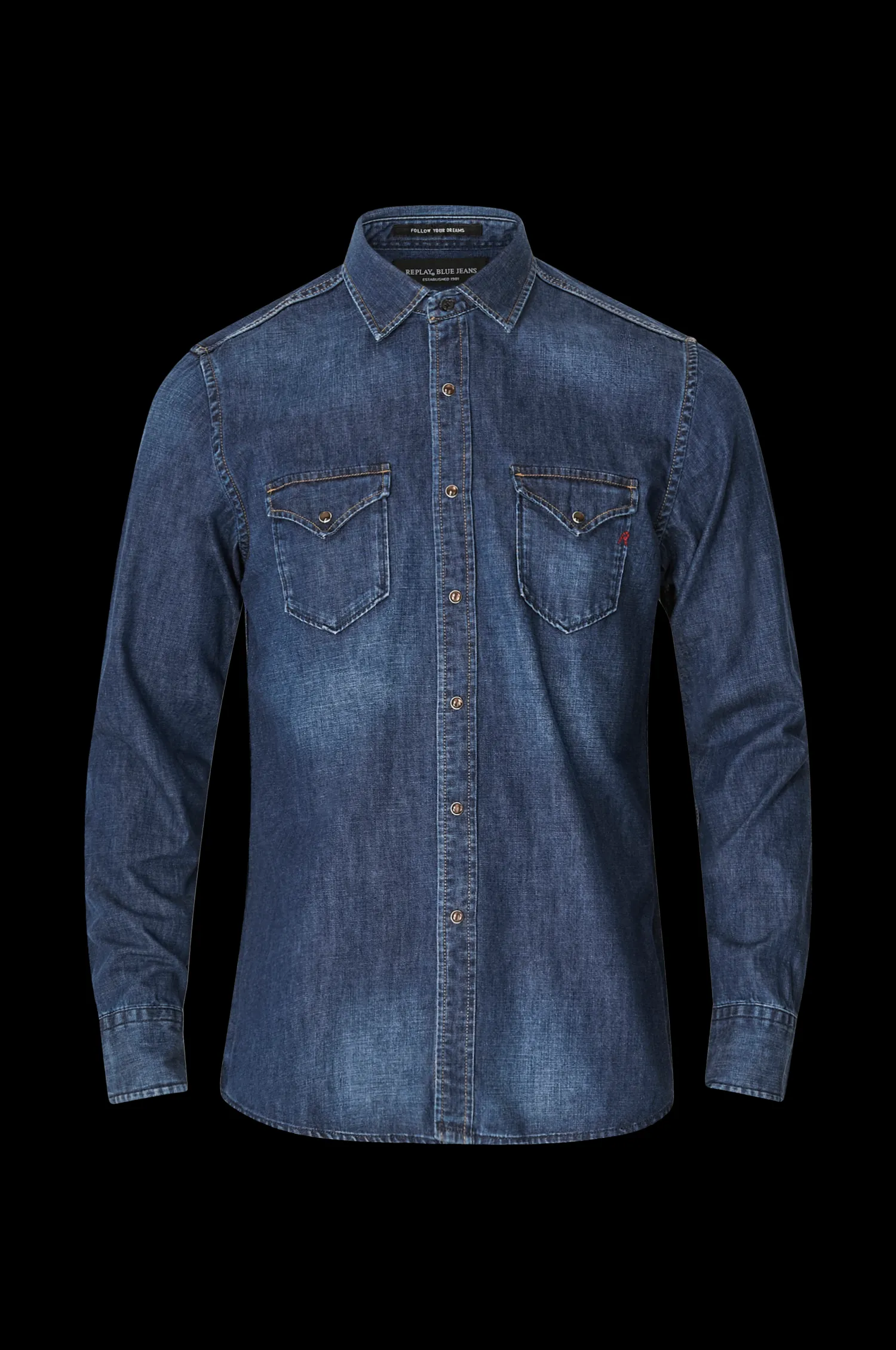 Replay Jeansskjorta Cheap