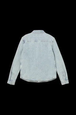 Calvin Klein Jeansskjorta Denim Shirt Blue Destructed Fashion