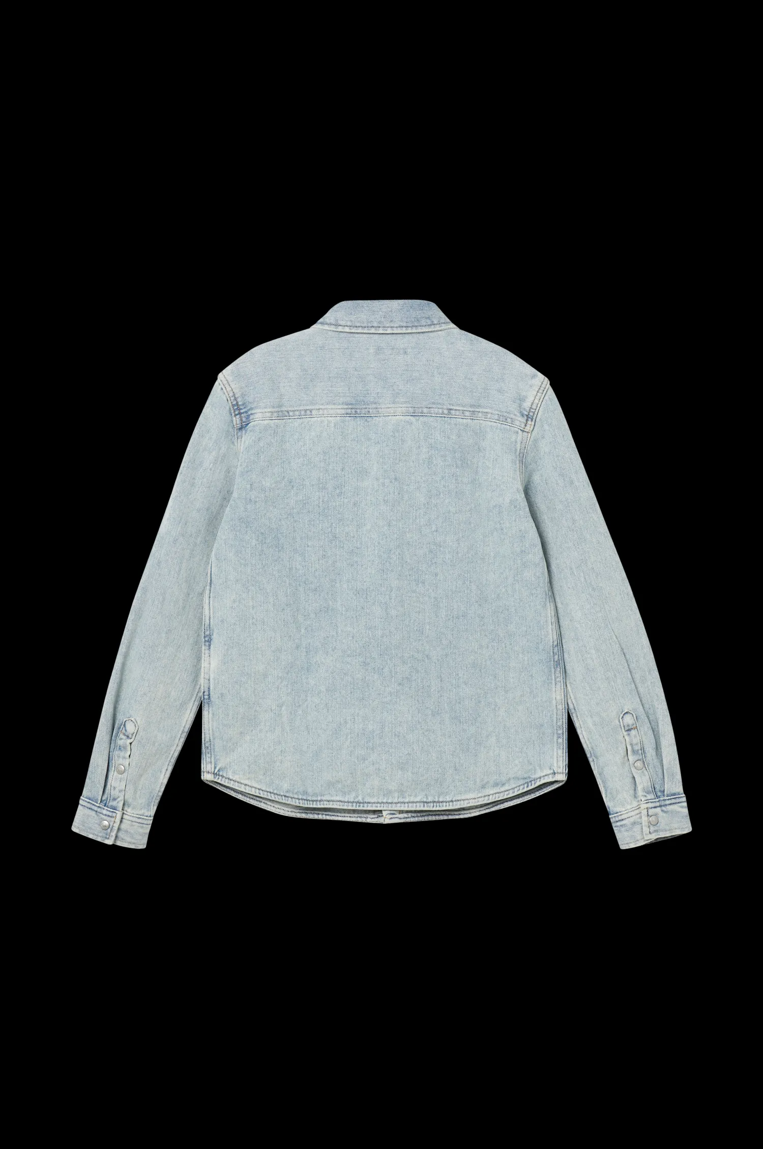 Calvin Klein Jeansskjorta Denim Shirt Blue Destructed Fashion