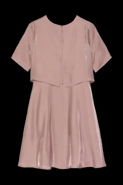 Calvin Klein Klanning Metallic Shine Ss Dressess Clearance