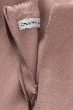 Calvin Klein Klanning Metallic Shine Ss Dressess Clearance