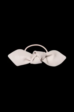 Dam Corinne Leather Bow Big Hair Tie
