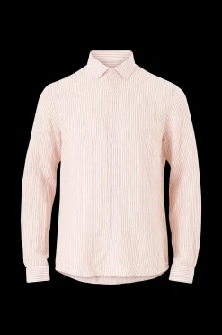 Calvin Klein Linneskjorta Linen Stripe Slim Shirt Clearance