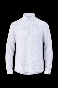 Calvin Klein Linneskjorta Linen Stripe Slim Shirt Fashion