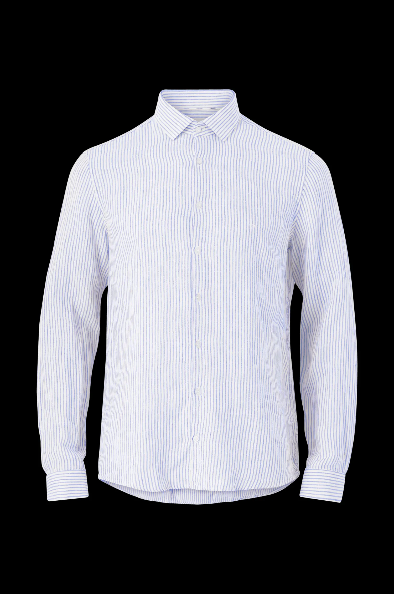 Calvin Klein Linneskjorta Linen Stripe Slim Shirt Fashion