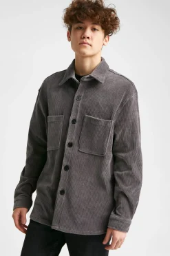 Studio Total Overshirt Relaxed Soft Cord Overshirt Cheap
