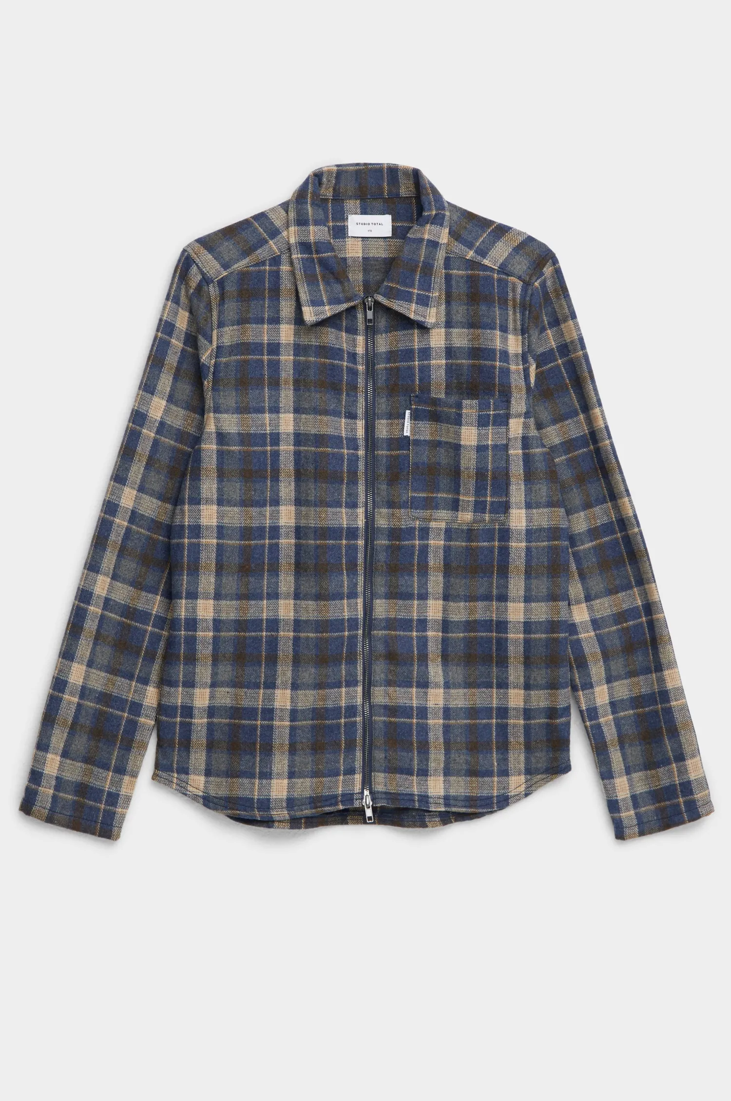 Studio Total Overshirt Zip Check Overshirt Clearance