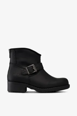 Dam Johnny Bulls Short Biker Boots Av Skinn