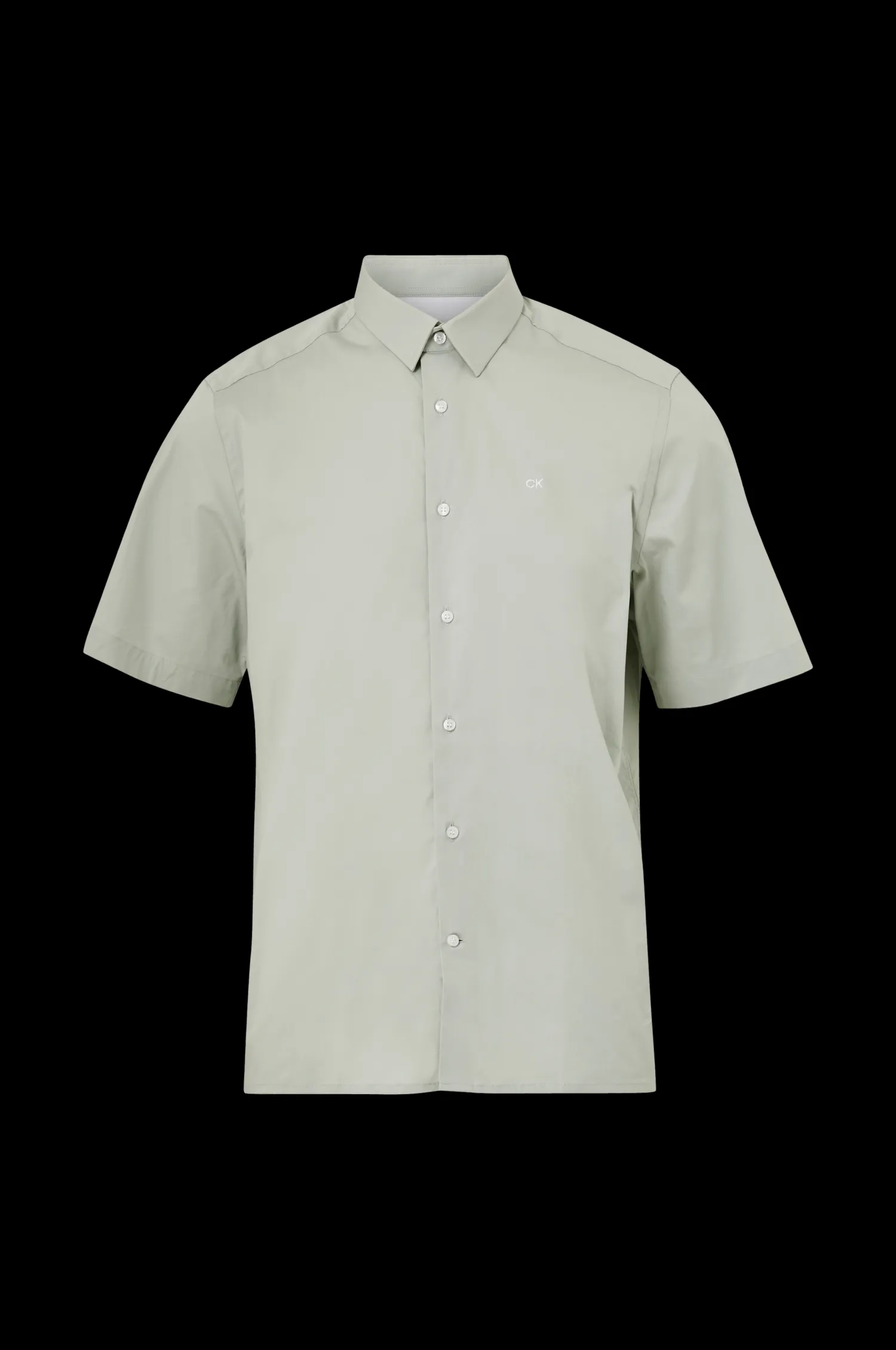 Calvin Klein Skjorta Stretch Poplin S/S Regular Shirt Best