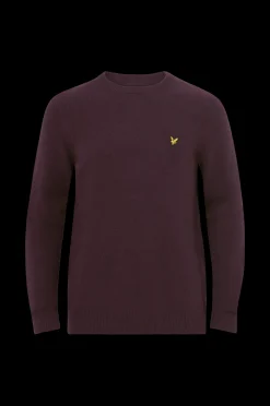 Lyle & Scott Stickad Troja Crew Neck Lambswool Blend Jumper Best