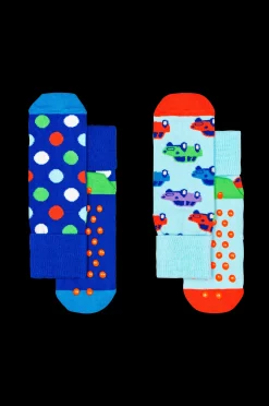 Happy Socks Strumpor Kids Car Anti-Slip Sock 2-Pack Sale