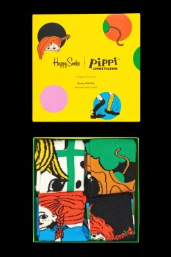 Happy Socks Strumpor 4-Pack Pippi Kids Gift Set Online