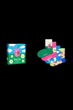 Happy Socks Strumpor 4-Pack Summertime Gift Set Flash Sale