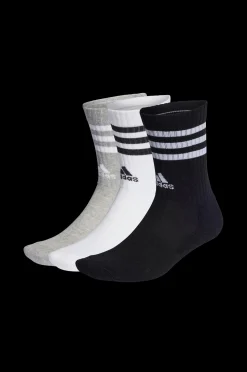 adidas Sport Performance Strumpor 3-Stripes Cushioned Crew Socks 3-Pack Best Sale