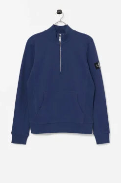Calvin Klein Sweatshirt Badge Rib Zip Up Sweatshirt Cheap