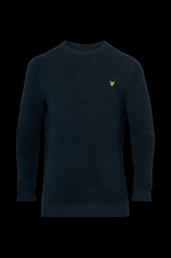 Lyle & Scott Sweatshirt Ribbed Crew Neck Jumper Flash Sale