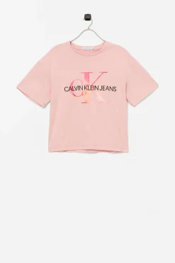 Calvin Klein Topp Distorted Monogram T-Shirt Discount