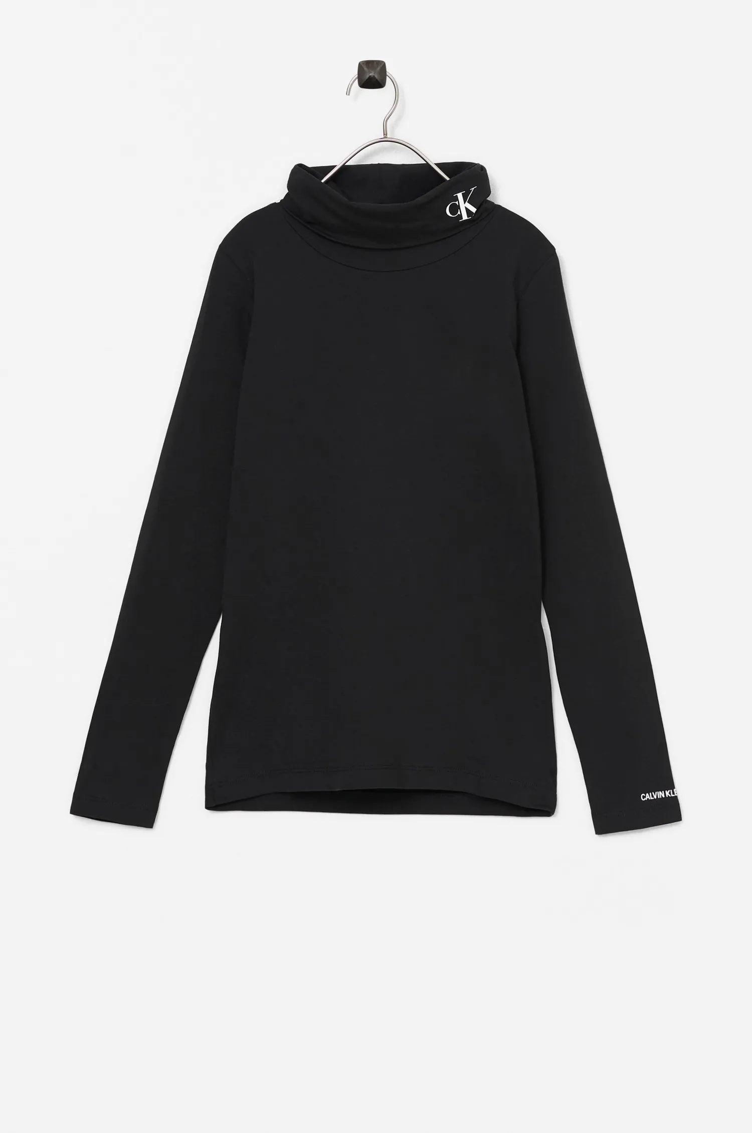 Calvin Klein Topp Monogram Ls Roll Neck Top Clearance