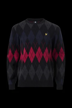 Lyle & Scott Troja British Argyle Crew Neck Shop
