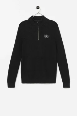Calvin Klein Troja Zip Up Badge Sweater Best Sale