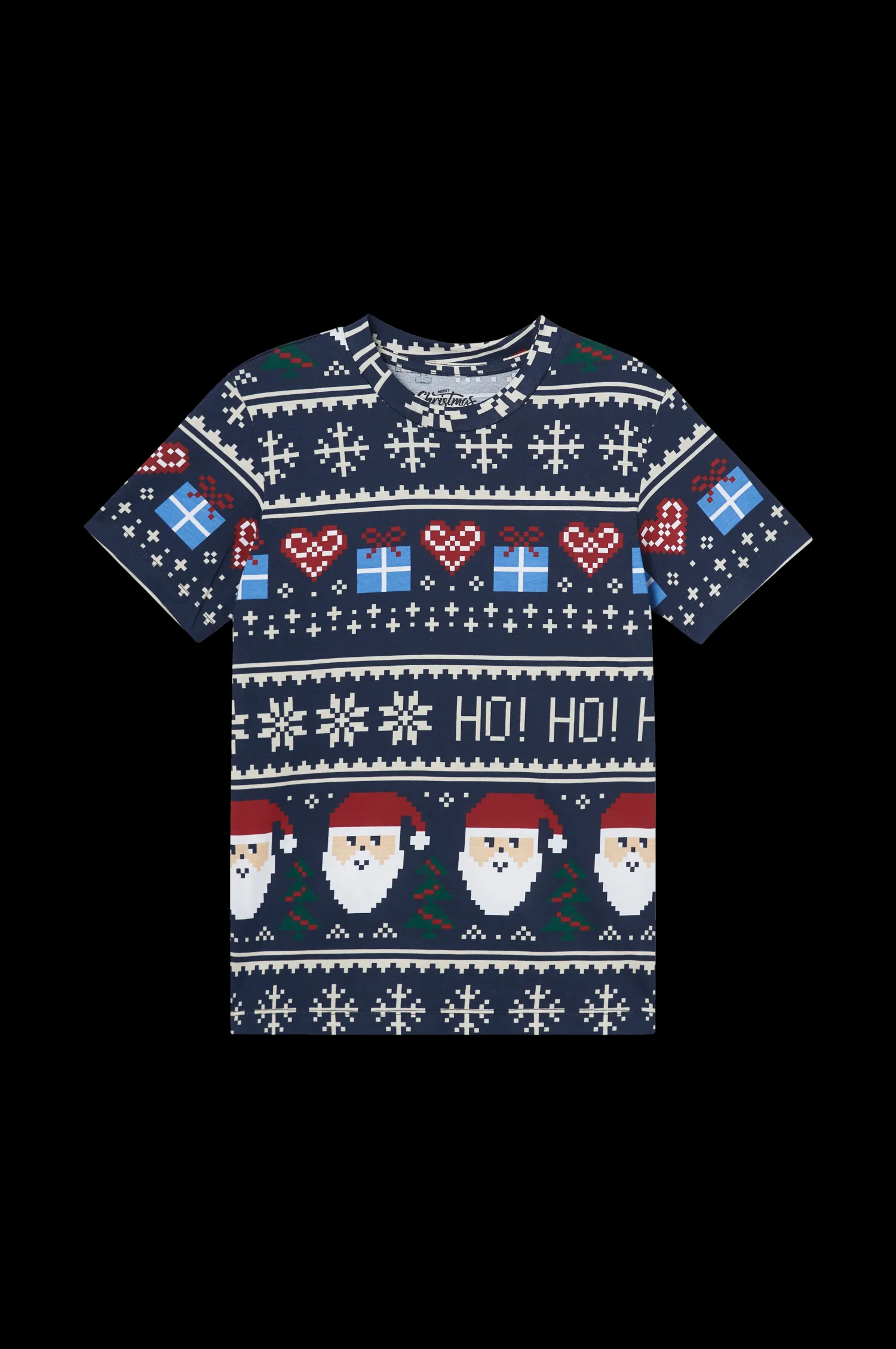Jack & Jones T-Shirt Jorxmas Aop Tee Ss Crew Neck Jnr Cheap