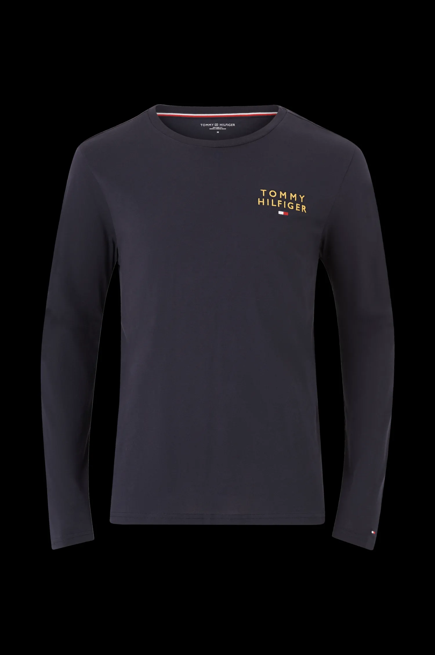 Tommy Hilfiger T-Shirt Ls Tee Logo Gold Best Sale