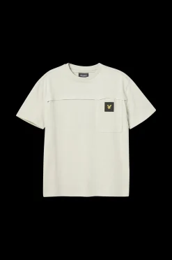Lyle & Scott T-Shirt Oversized Panelled Pocket Tee Shop