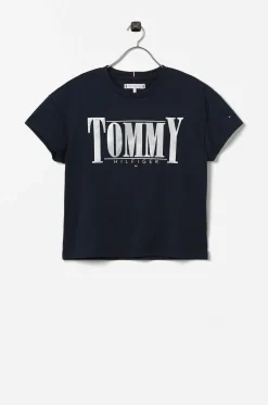 Tommy Hilfiger T-Shirt Tommy Sateen Logo Tee S/S New